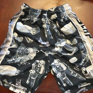 Flow Society shorts- hockey theme- size YM